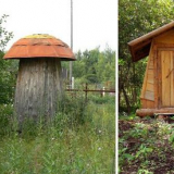 Krásná venkovská toaleta - jak zušlechtit stavbu, možnosti designu